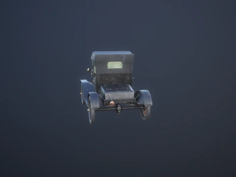 T Roadster 1915 envelhecido Modelo 3D