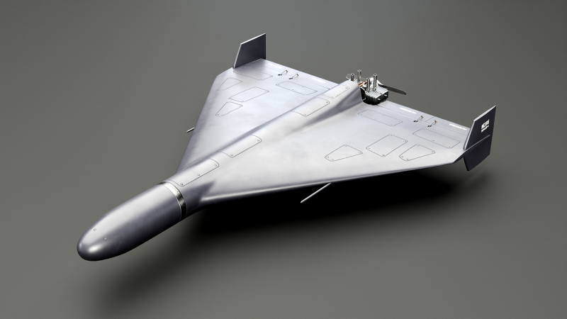 GERAN-2 无人机黑色 3D 模型 .c4d .max .obj .3ds .fbx .stl .blend 