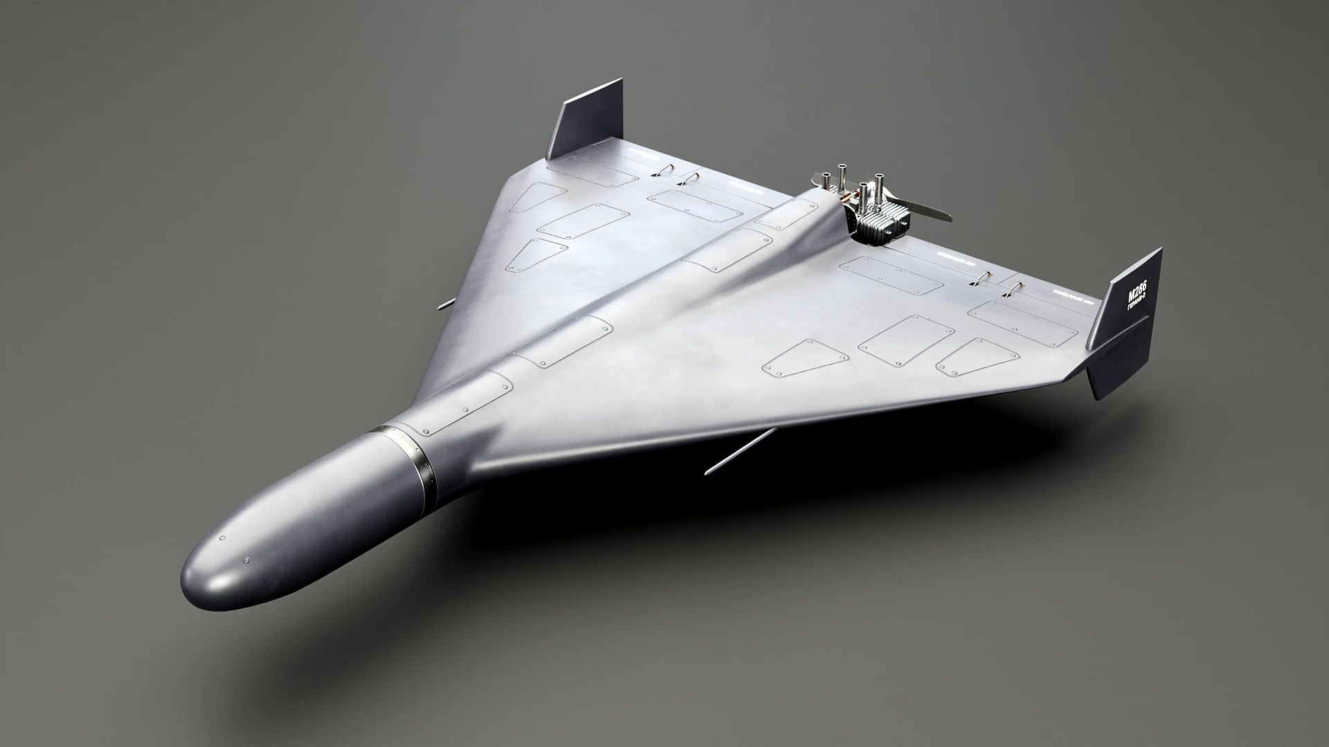 GERAN-2 Drone Black 3D Model .c4d .max .obj .3ds .fbx .stl .blend 