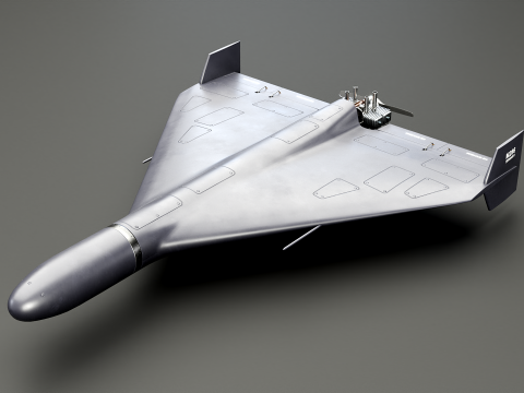 GERAN-2 드론 블랙 3D 모델
