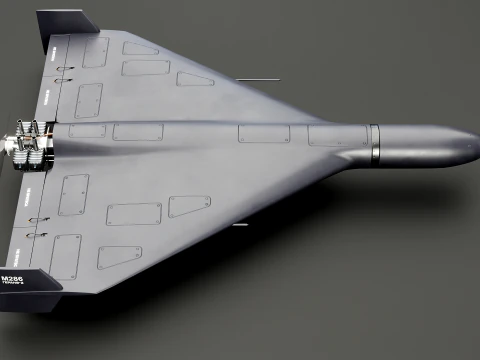 GERAN-2 Drone Black 3D Model