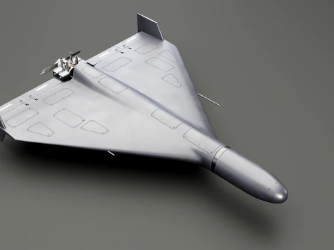 GERAN-2 Drone Black 3D Model