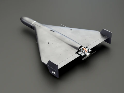 GERAN-2 Drone Black 3D Model