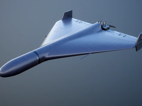 GERAN-2 Drone Black 3D Model