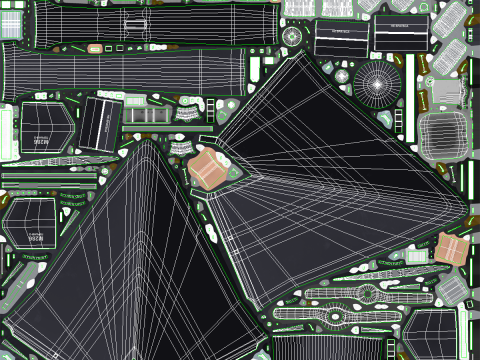 GERAN-2 无人机黑色 3D 模型