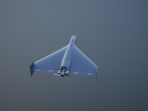 GERAN-2 无人机黑色 3D 模型