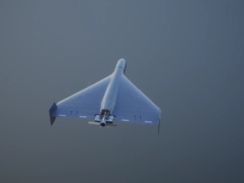 GERAN-2 Drone Black 3D Model