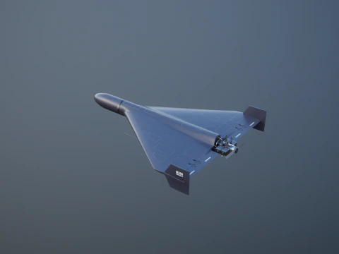 GERAN-2 Drone Black 3D Model