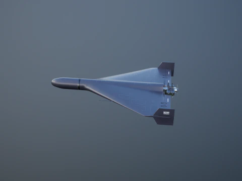 GERAN-2 Drone Black 3D Model