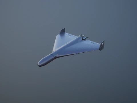 GERAN-2 Drone Black 3D Model