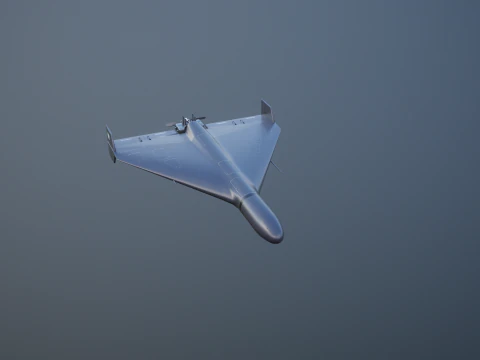 GERAN-2 Drone Black 3D Model
