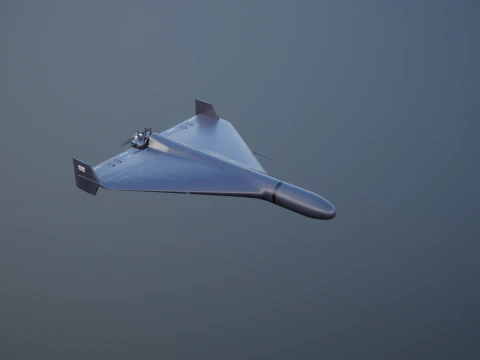 GERAN-2 Drone Black 3D Model