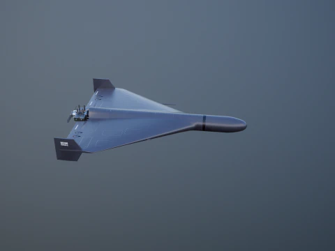 GERAN-2 Drone Black 3D Model