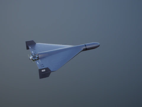 GERAN-2 Drone Black 3D Model