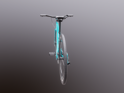 Bicicletta elettrica cross fitness generica Modello 3D