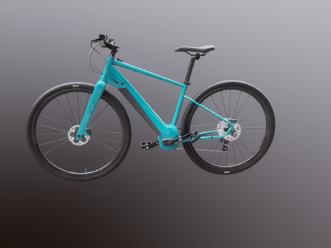 Bicicletta elettrica cross fitness generica Modello 3D