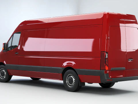 Furgone Euro Lungo generico Modello 3D