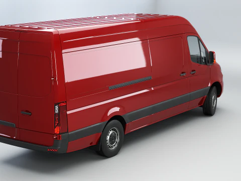 Furgone Euro Lungo generico Modello 3D