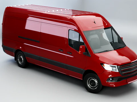Furgone Euro Lungo generico Modello 3D