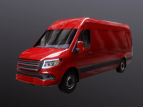 Furgone Euro Lungo generico Modello 3D