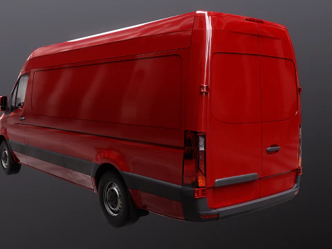 Furgone Euro Lungo generico Modello 3D