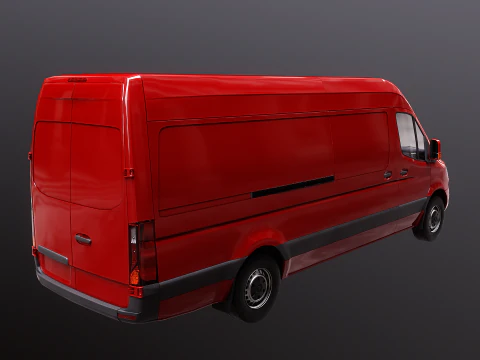 Furgone Euro Lungo generico Modello 3D