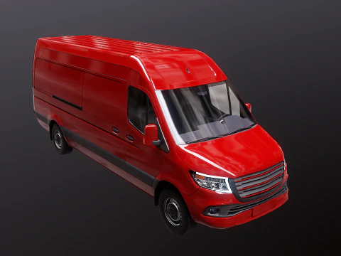 Furgone Euro Lungo generico Modello 3D