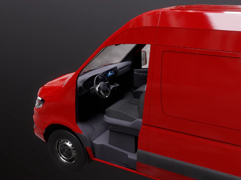 Furgone Euro Lungo generico Modello 3D