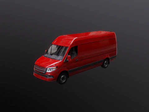 Furgone Euro Lungo generico Modello 3D