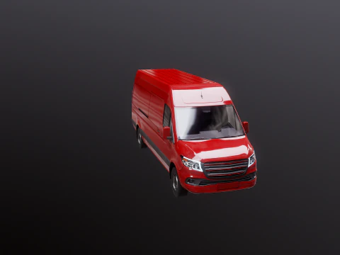 Furgone Euro Lungo generico Modello 3D