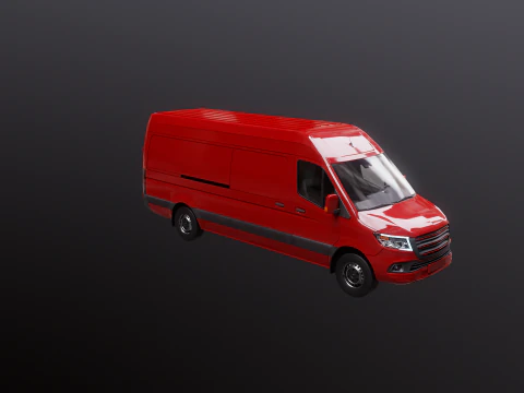 Furgone Euro Lungo generico Modello 3D