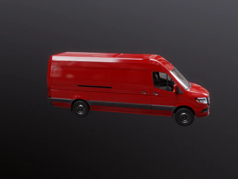 Furgone Euro Lungo generico Modello 3D