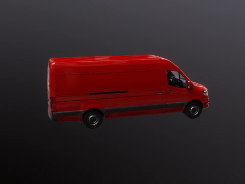 Furgone Euro Lungo generico Modello 3D