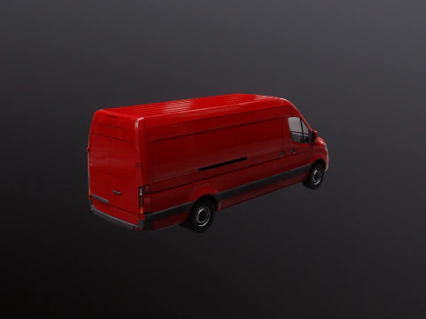 Furgone Euro Lungo generico Modello 3D