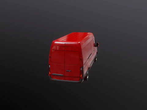 Furgone Euro Lungo generico Modello 3D