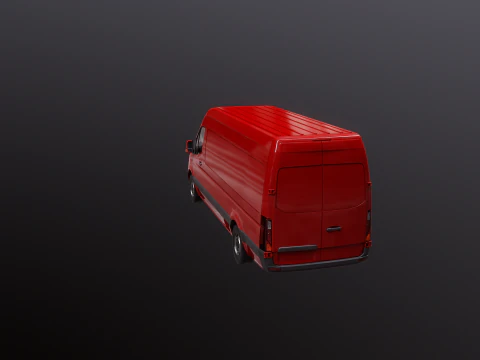 Furgone Euro Lungo generico Modello 3D