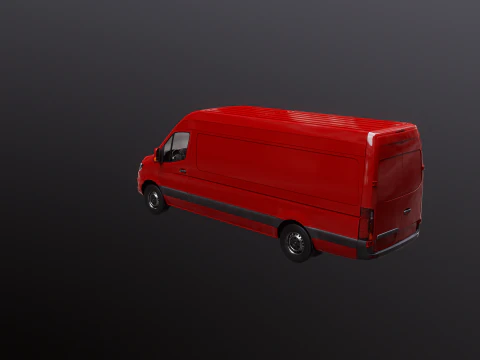 Furgone Euro Lungo generico Modello 3D