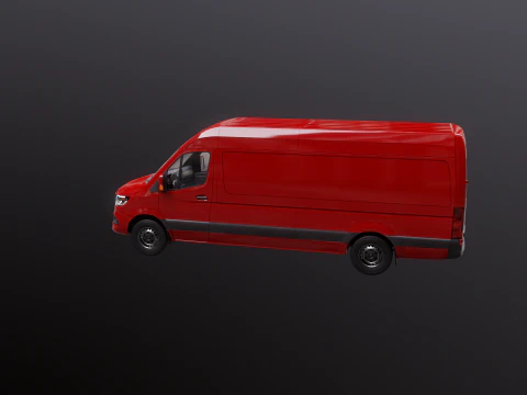 Furgone Euro Lungo generico Modello 3D