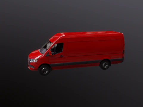 Furgone Euro Lungo generico Modello 3D