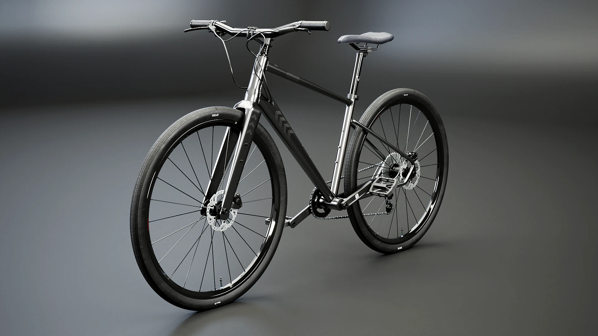 Generic Fitness Road Bicycle 3D Model .c4d .max .obj .3ds .fbx .stl .blend 