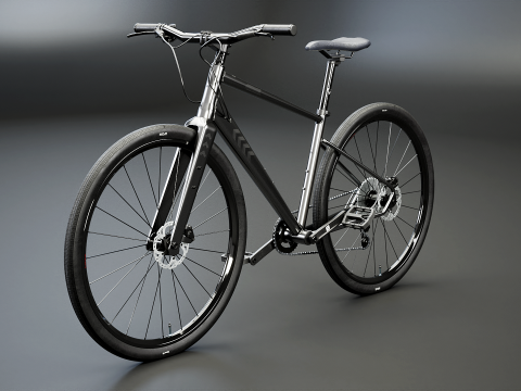 Algemene fitness-racefiets 3D Model