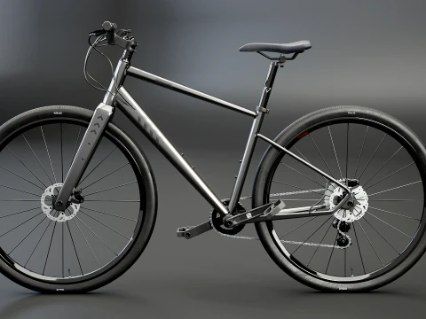 Generic Fitness Road Bicycle 3D Model