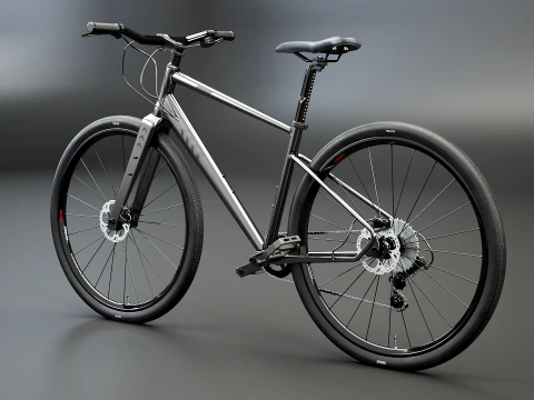 Generic Fitness Road Bicycle 3D Model
