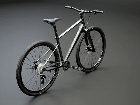 Generic Fitness Road Bicycle 3D Model