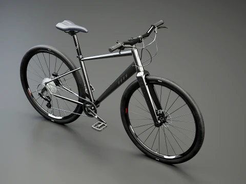 Generic Fitness Road Bicycle 3D Model