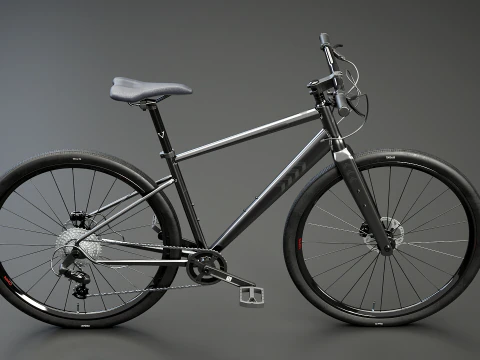 Generic Fitness Road Bicycle 3D Model