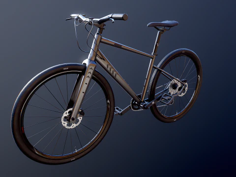 Generic Fitness Road Bicycle 3D Model
