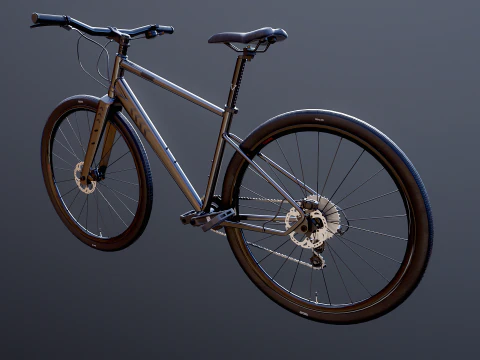 Generic Fitness Road Bicycle 3D Model