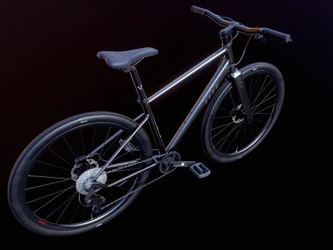 Generic Fitness Road Bicycle 3D Model