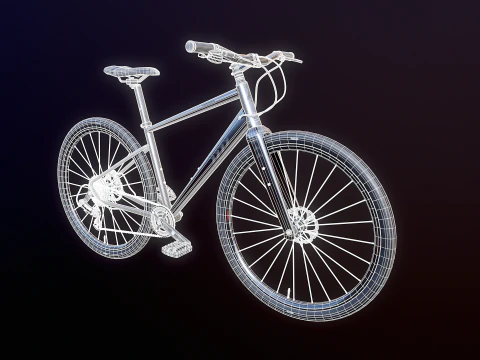 Generic Fitness Road Bicycle 3D Model